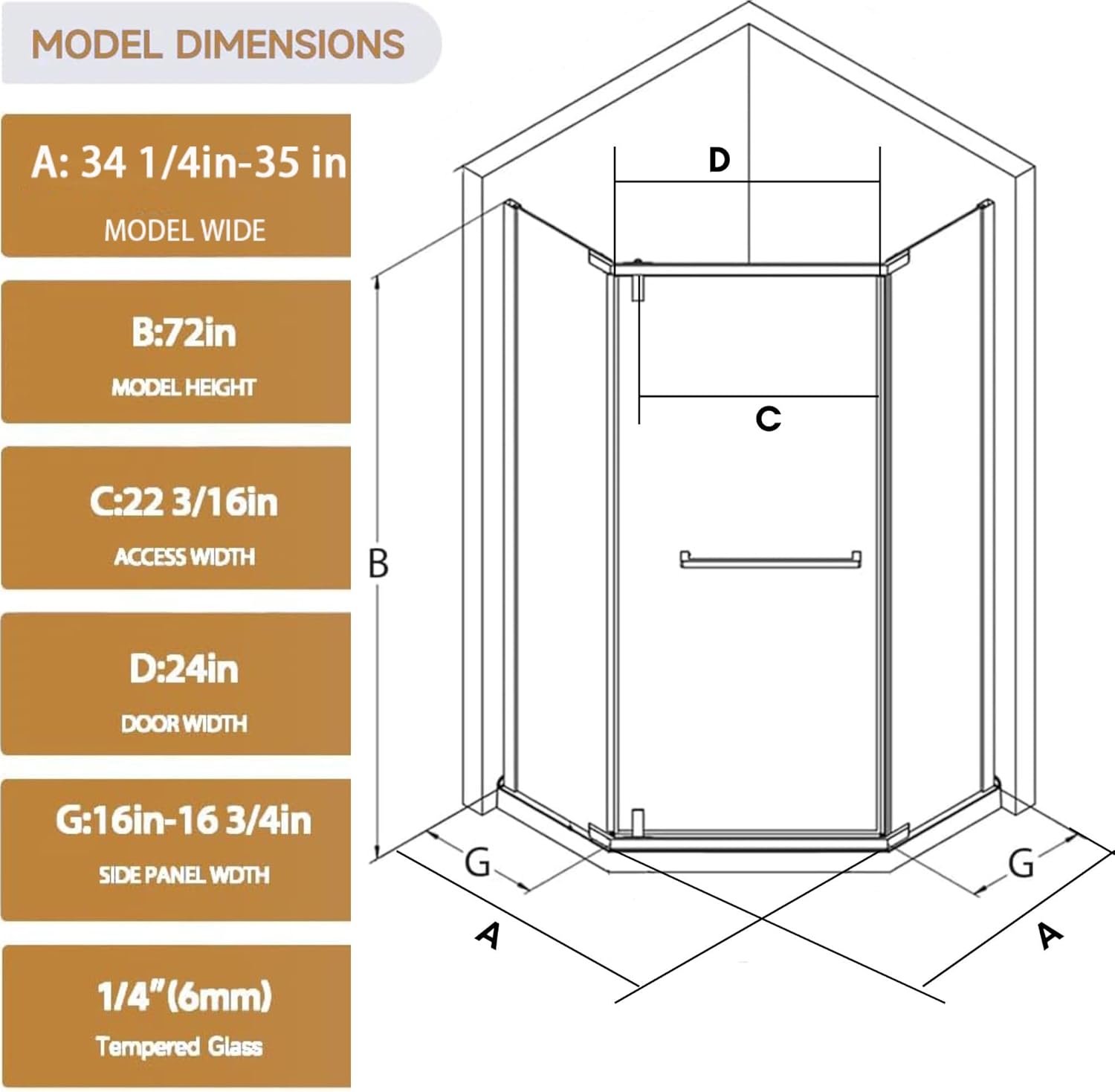 Corner Shower Enclosure