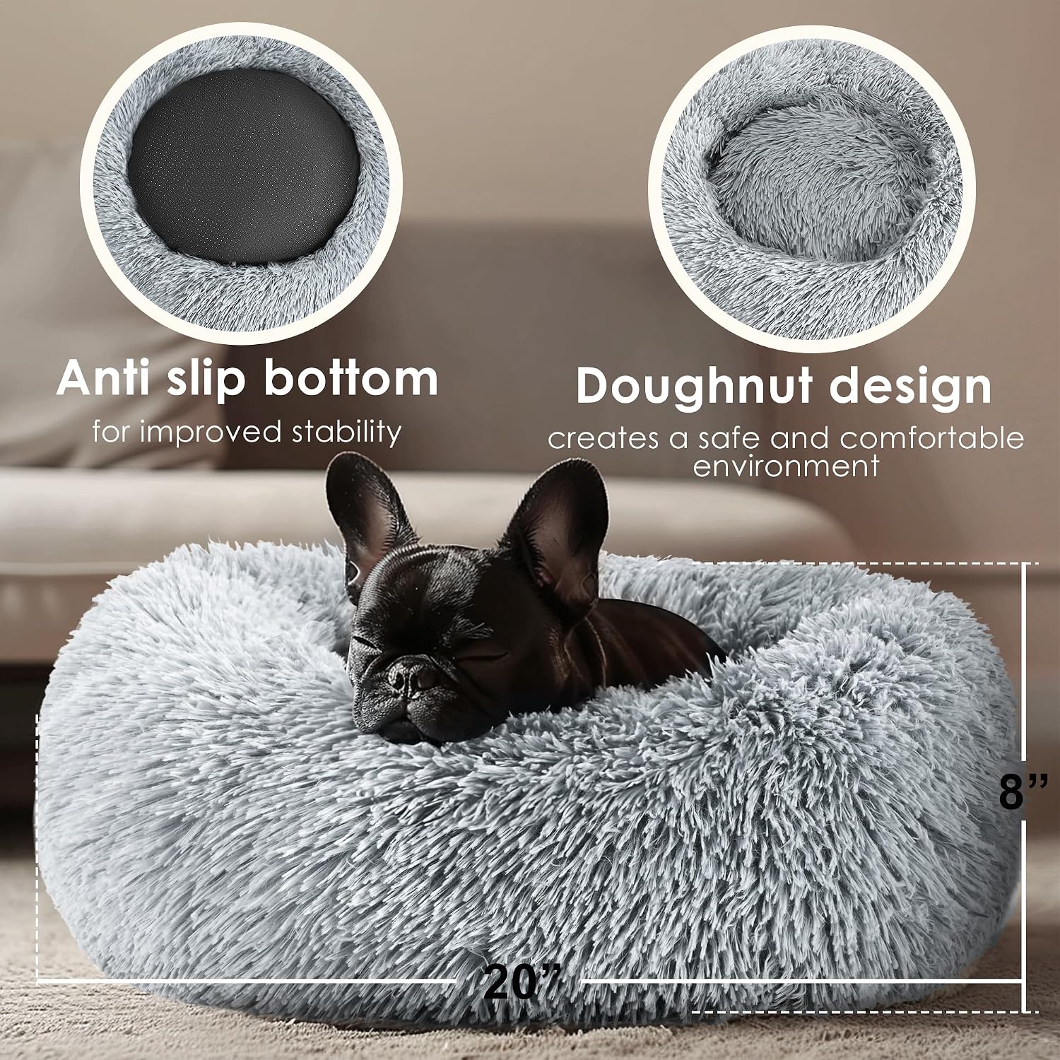 Dog & Cat Bed for Indoor Cats