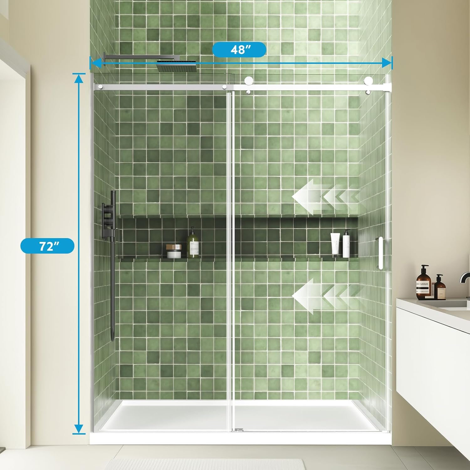 Frameless Sliding Shower Door