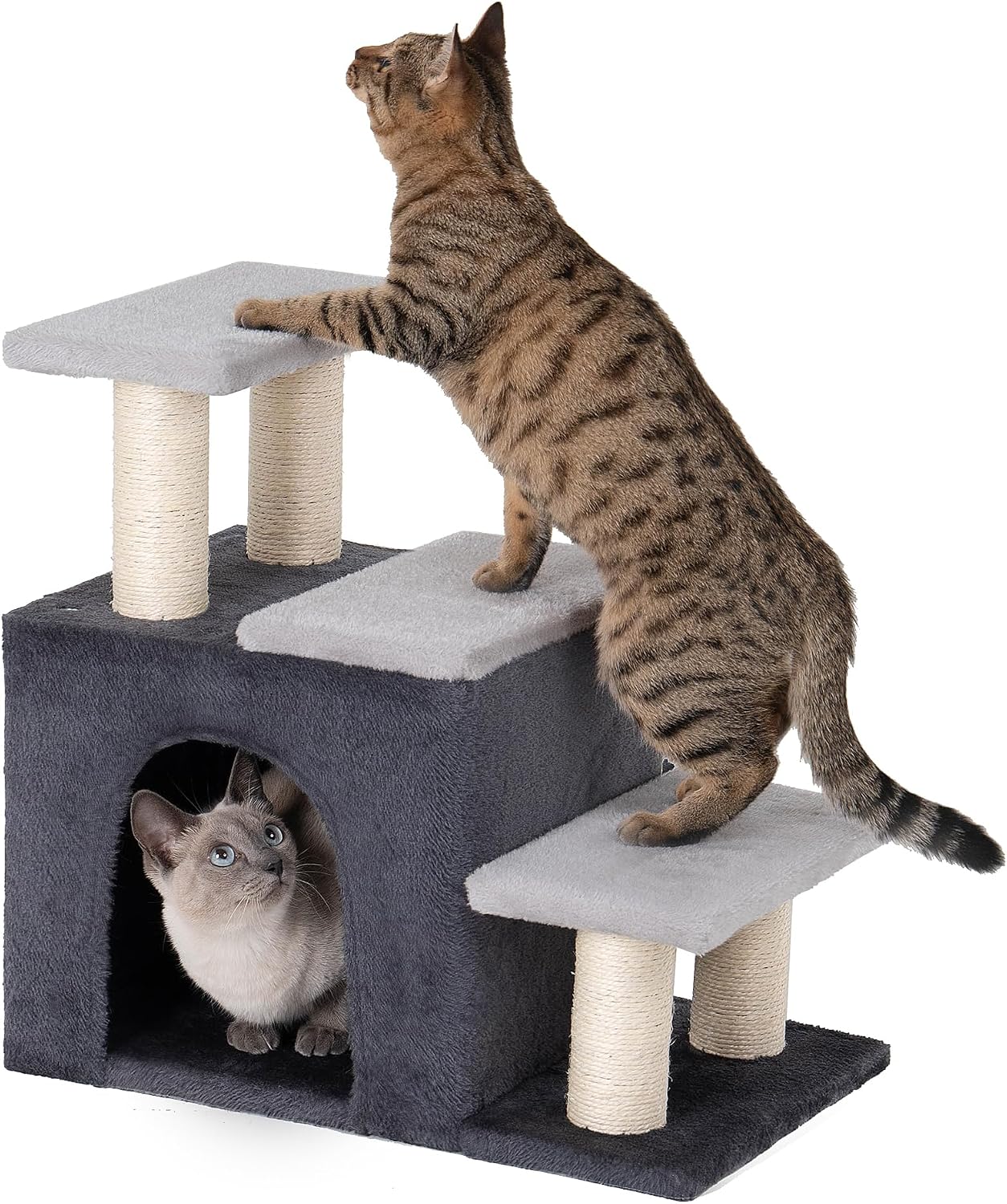 3-in-1 Pet Stairs for Cats, Dog Steps for Small Doggie Rabbits