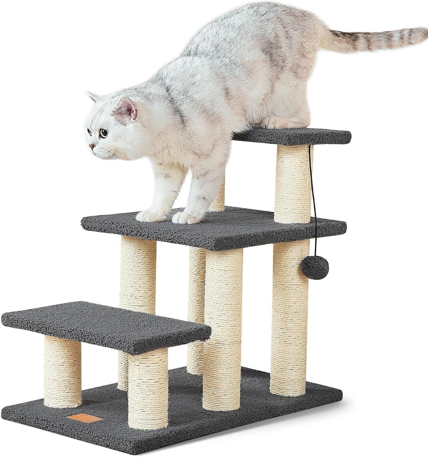 Dog Stairs & Cat Scratching Post Pet Steps for High Beds Couch 
