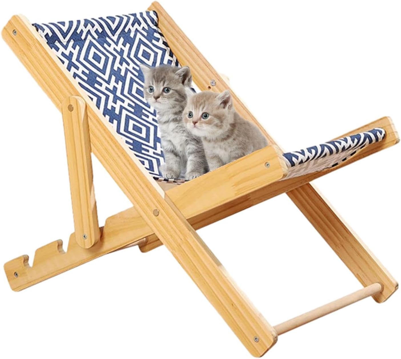 Elevated Bed for Cats, Cat Sisal Chair, 4 Gears Adjustable Cat Chair Lounge