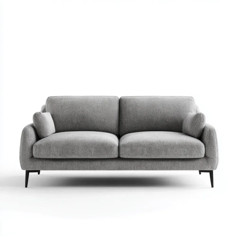 Sofá de Tela 180x85x75 cm – Gris Claro – Diseño Moderno