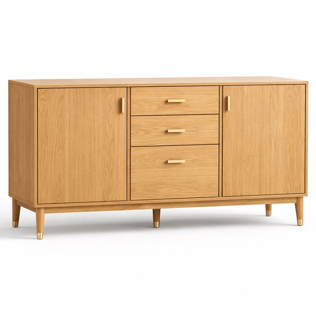 Aparador de madera natural-dwellimo