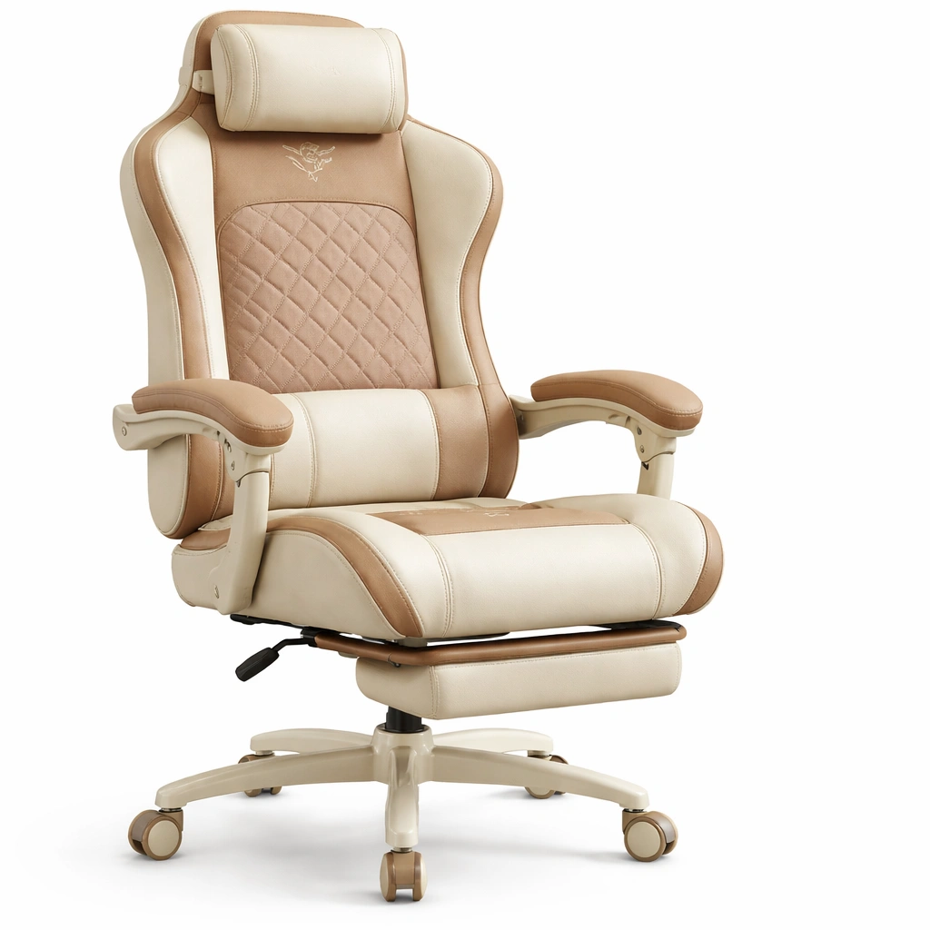 Mesa de comedor redonda madera clara y mármol-dwellimo