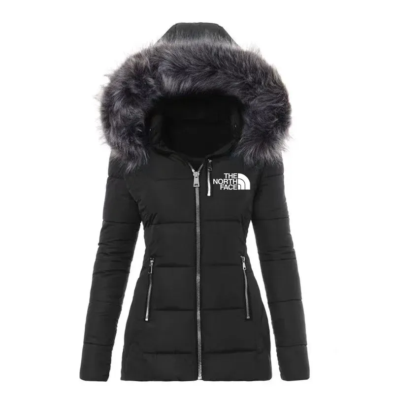 Nueva chaqueta de plumas de lujo para mujer.