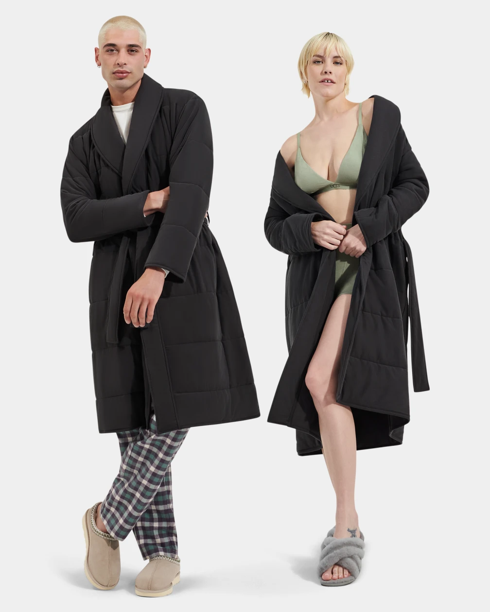 All Gender Quade Quilted Robe- UNISEX