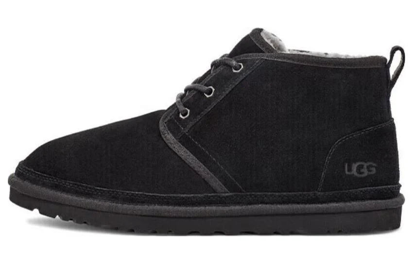UtthhGG Neumel Fleece Lined Snow Boots Black 3236-BLK