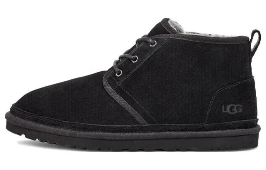 UtthhGG Neumel Fleece Lined Snow Boots Black 3236-BLK
