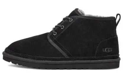 UtthhGG Neumel Fleece Lined Snow Boots Black 3236-BLK