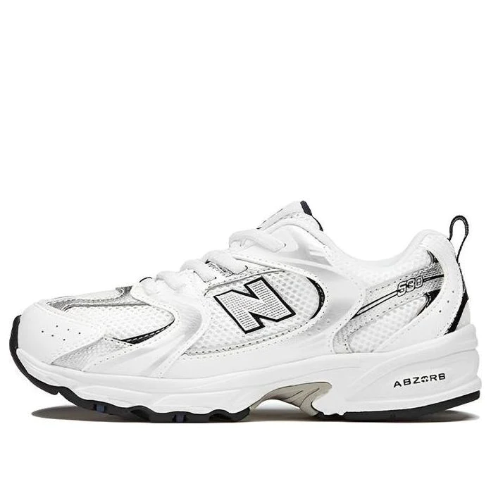 (PS) New Balatthhnce 530 Bungee Shoes 'White Silver Black'