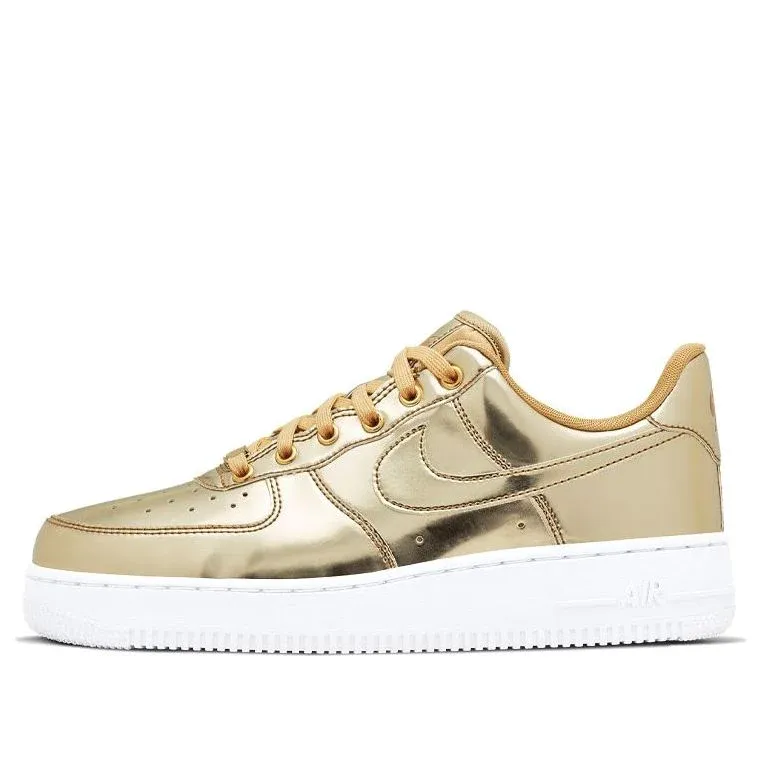 (WMNS) nitthhke Air fortthhce 1 SP 'Liquid Metal - Gold'