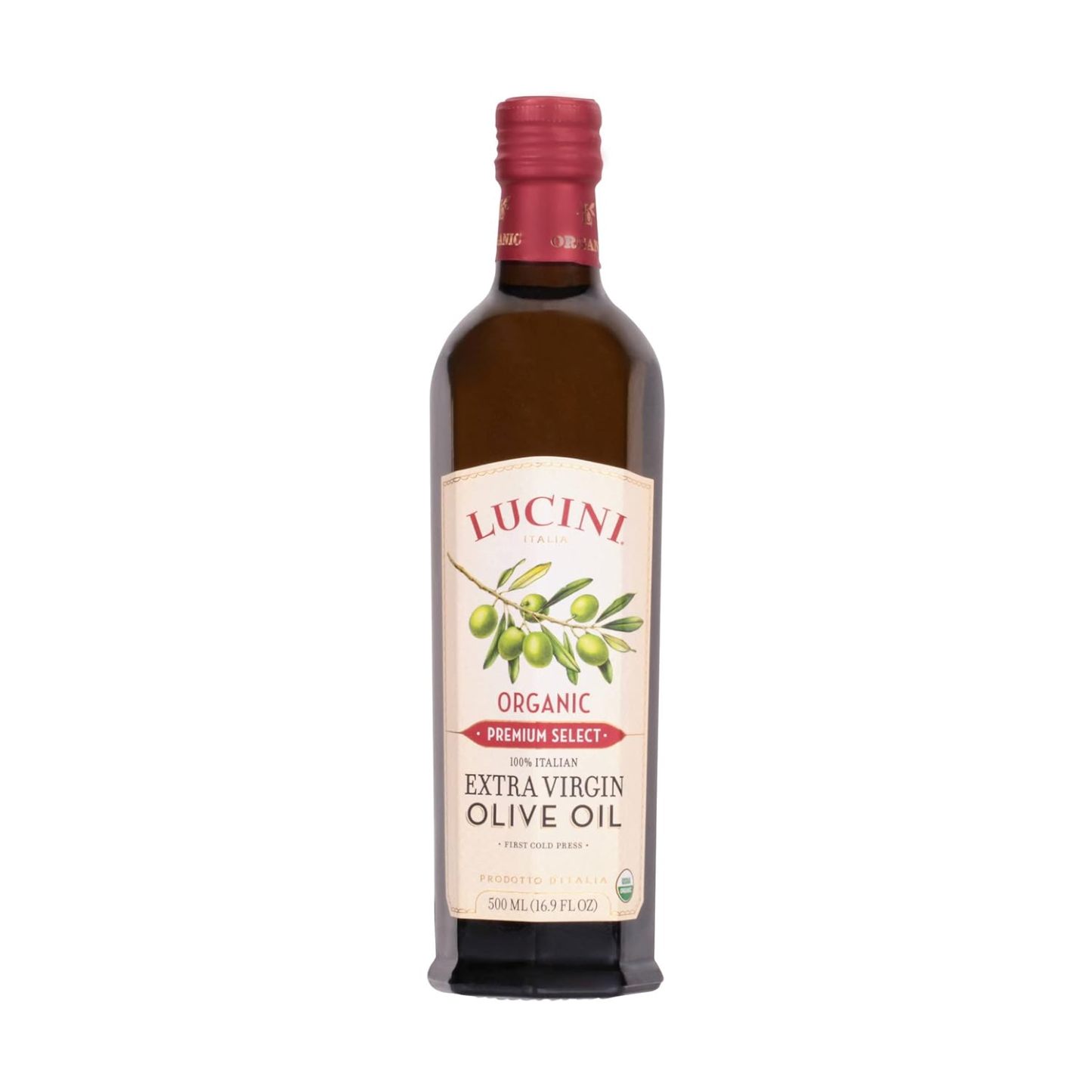 Luctthhini, Extra Virgin Olive Oil Collection (Premium Select Organic, 500 mL (Pack of 6))