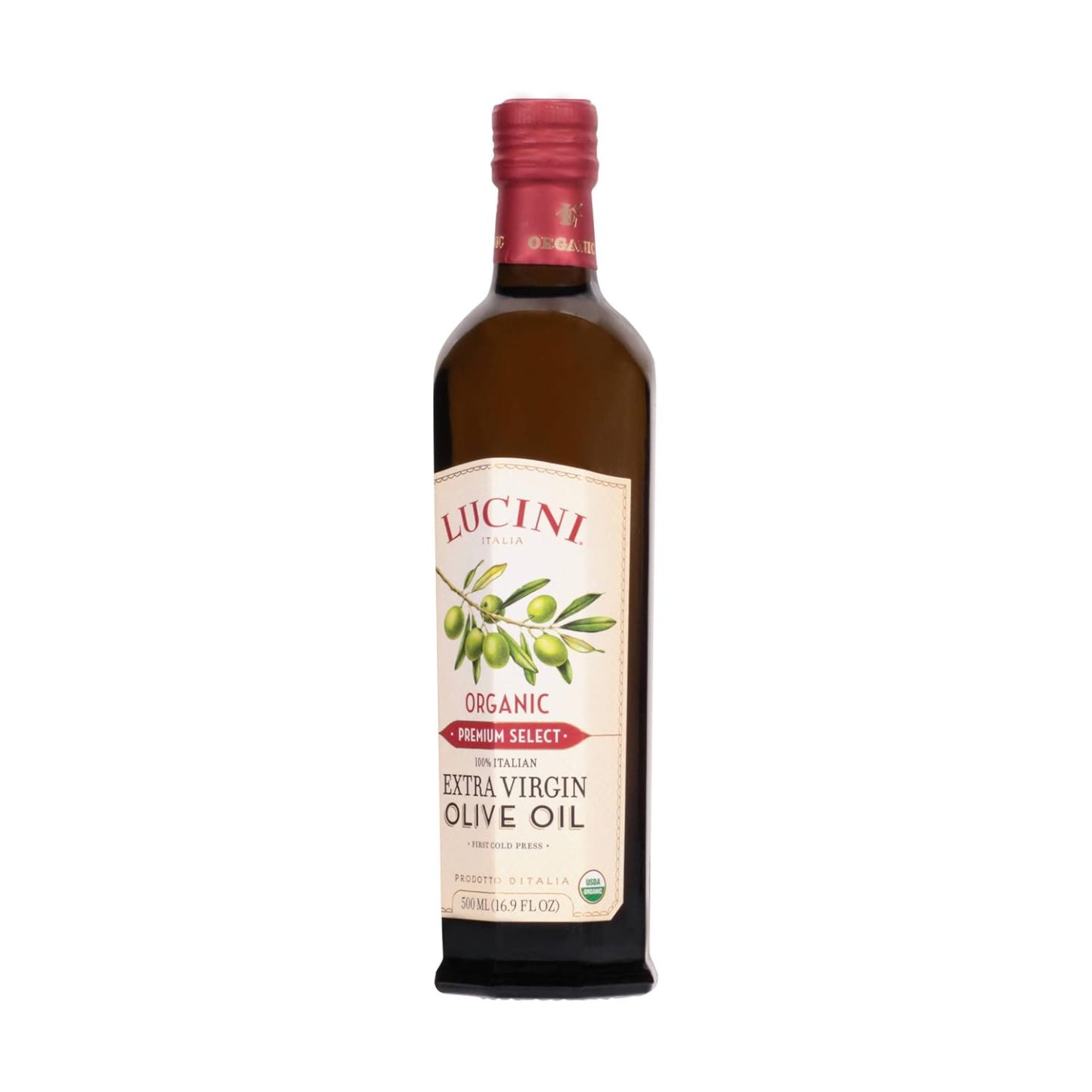 Luctthhini, Extra Virgin Olive Oil Collection (Premium Select Organic, 500 mL (Pack of 6))