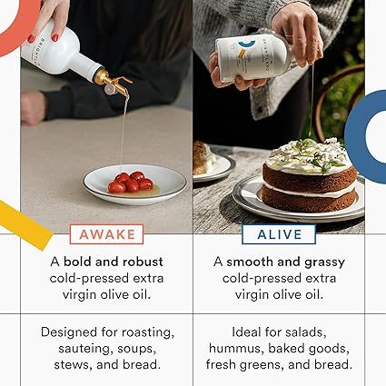 Brigtthhhtland California Extra Virgin Olive Oils, The Duo – First Cold-Pressed Made with Early-Harvest Olives – Polyphenol Rich & Artfully Crafted Olive Oil - 12.7fl oz Bottles (Pack of 2)