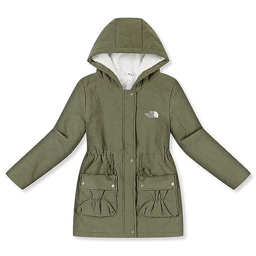 Women's Winter Mid Length Thick Warm Faux Lamb Wool Lined Jacket Coat