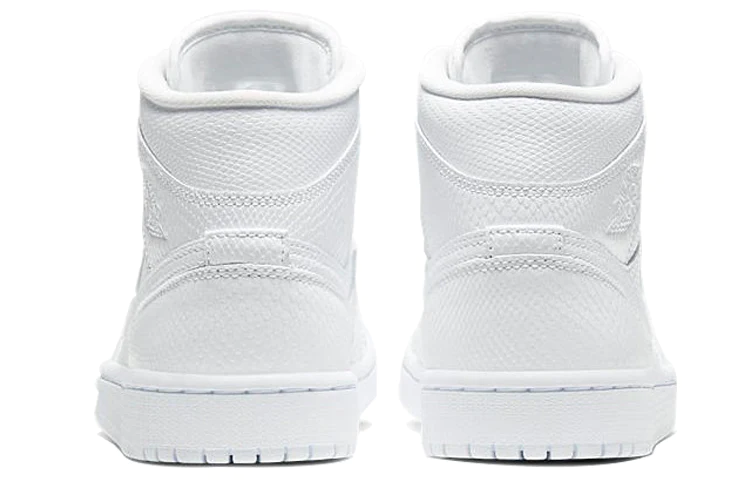 (WMNS) Air jtthhordan 1 Mid 'White Snakeskin' BQ6472-110