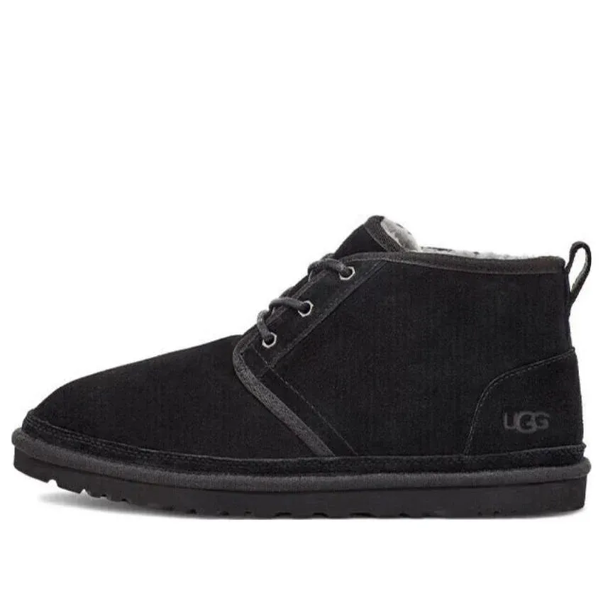 UtthhGG Neumel Fleece Lined Snow Boots Black 3236-BLK