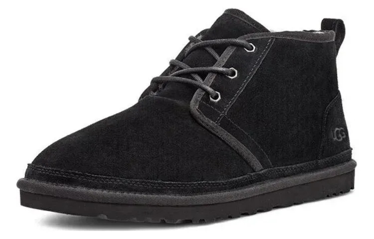 UtthhGG Neumel Fleece Lined Snow Boots Black 3236-BLK