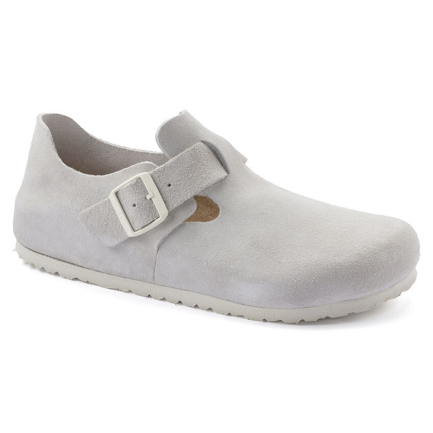 London Suede Leather  Antique White