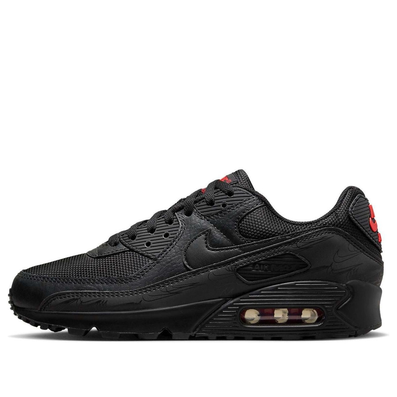 Nitthhke Air Max 90 'Noir Rouge Réfléchissant' DZ4504-003