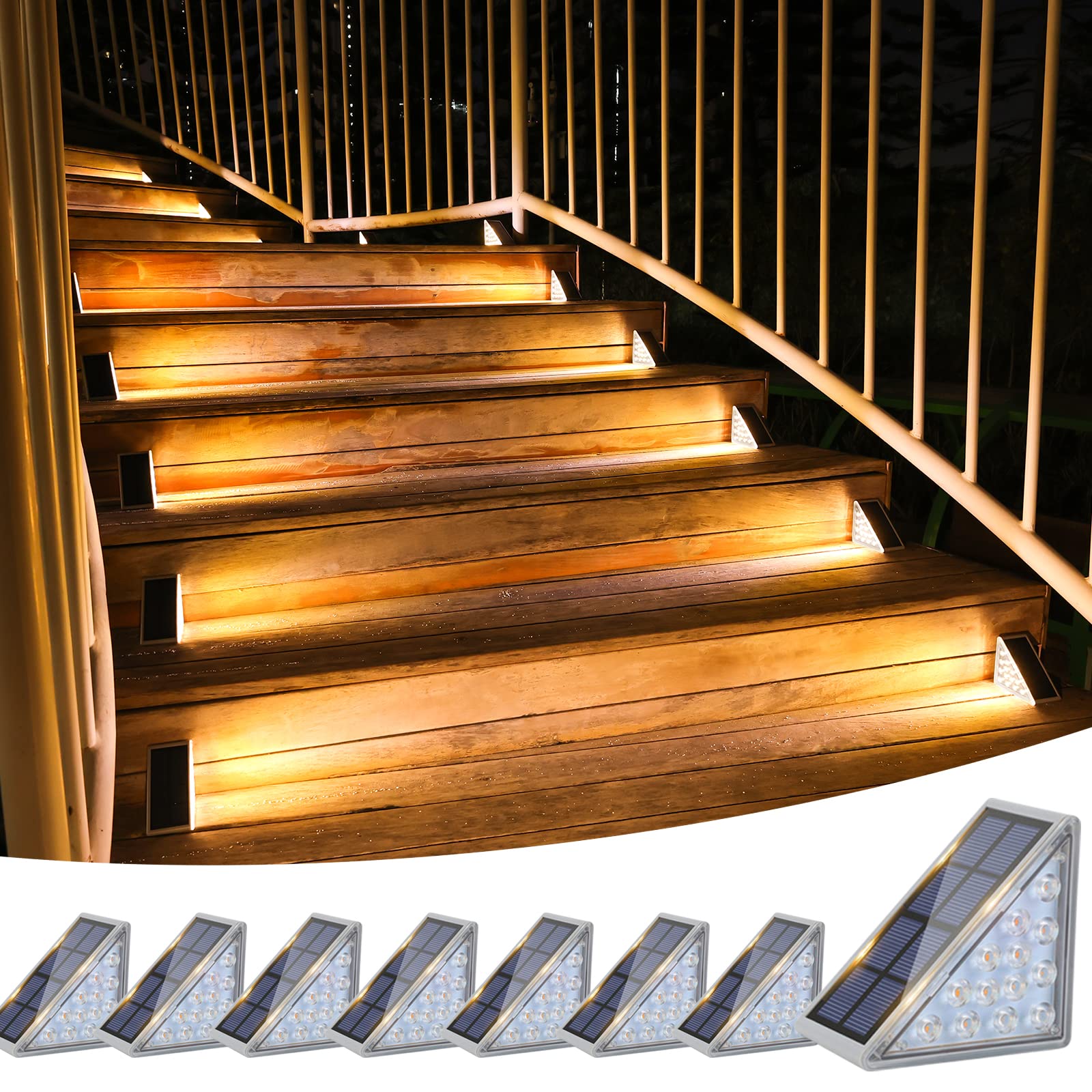 Solar Step Lights Outdoor Waterproof