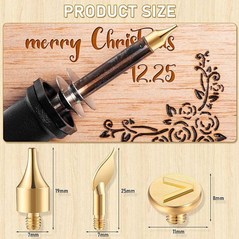 🔥Boxing Day Sale-49% OFF✉️26 Letters Copper Mold —DIY Wood Burning/Carving Set