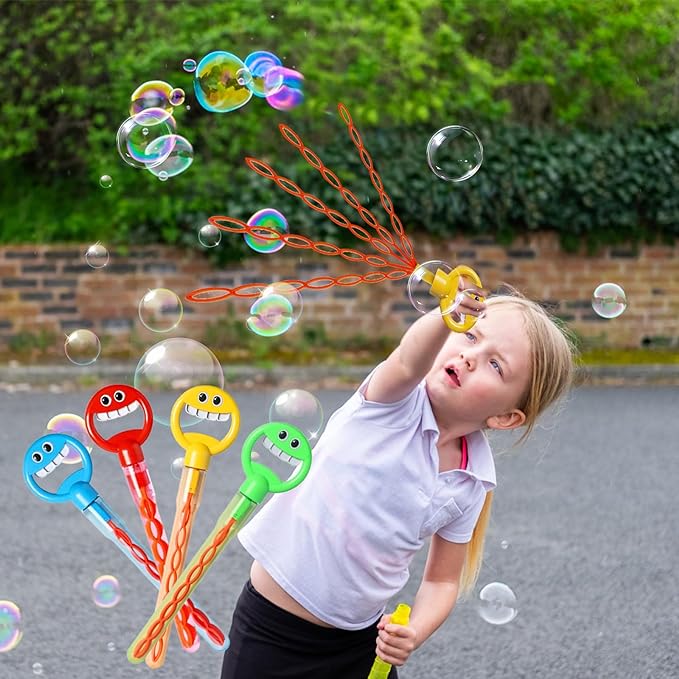 (💦SUMMER HOT SALE- 49% OFF💦)😄2024 New 32 Hole Smiling Face Bubble Stick🎉BUY 2 GET EXTRA 10% OFF