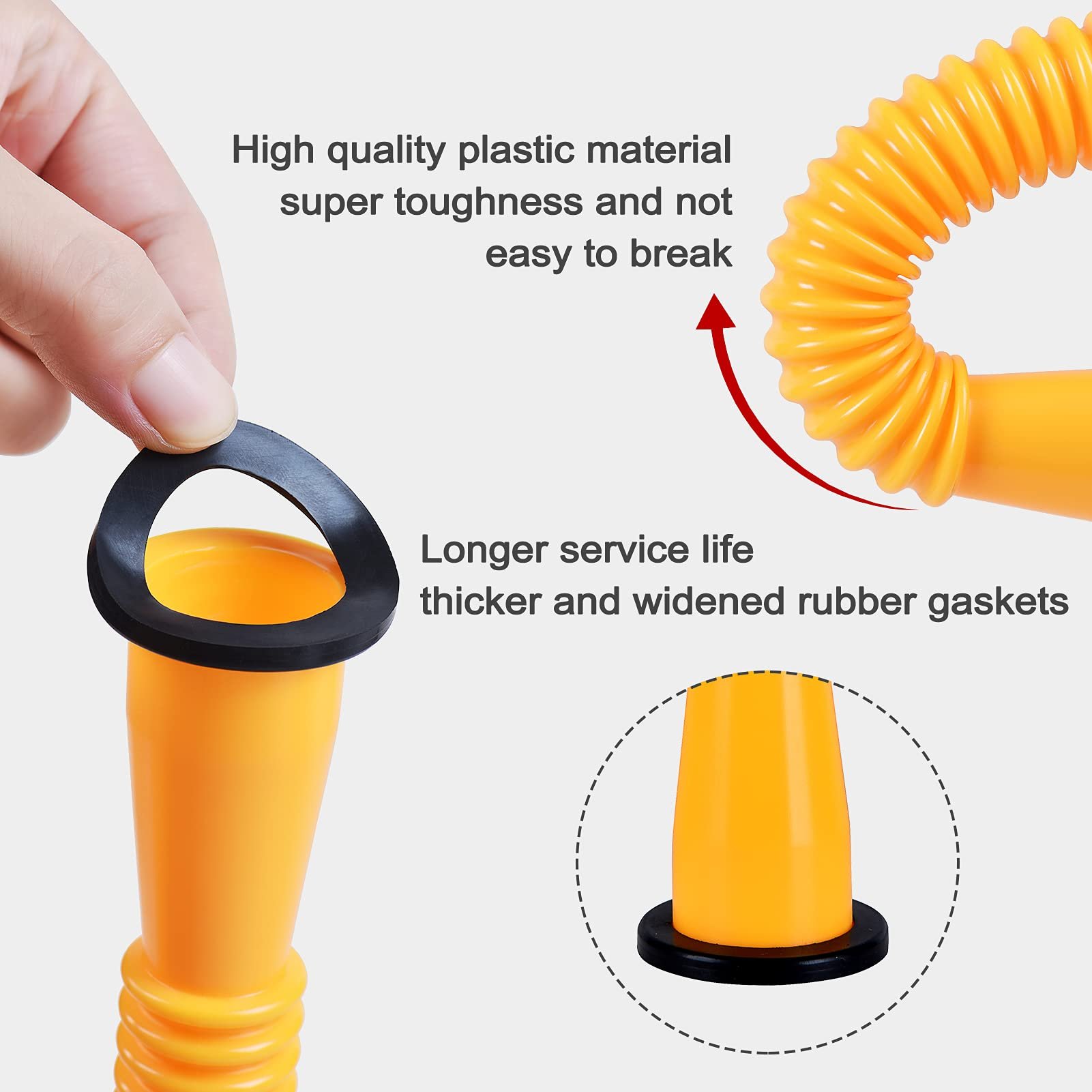 🔥Last Day Sale 49%🔥Upgraded Replacement Gas Can Spout with Flexible Nozzle, Fit for Most 1/2/5/10 Gal Can