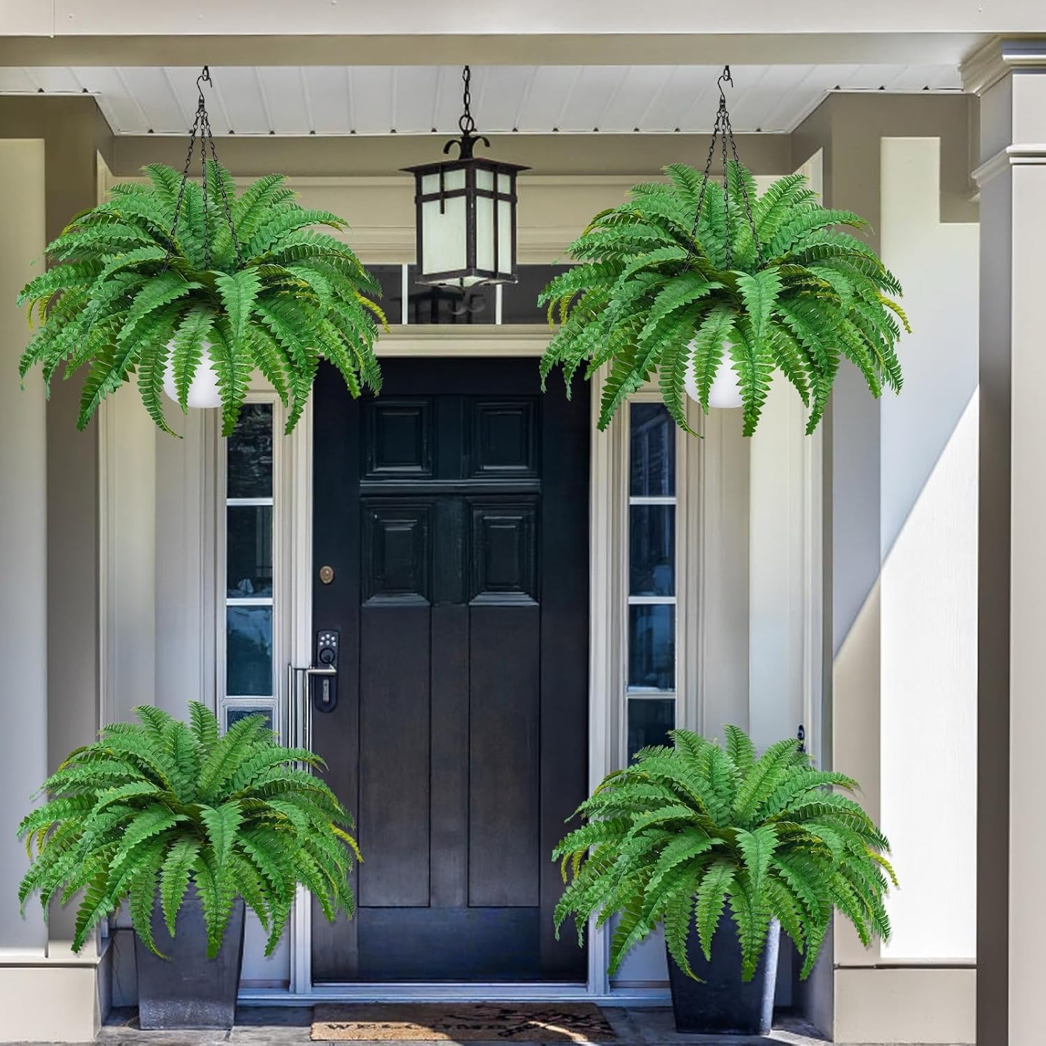 💥2025 New Upgrade Hot Sales🌱UV Resistant Artificial Boston Ferns Hanging Plants