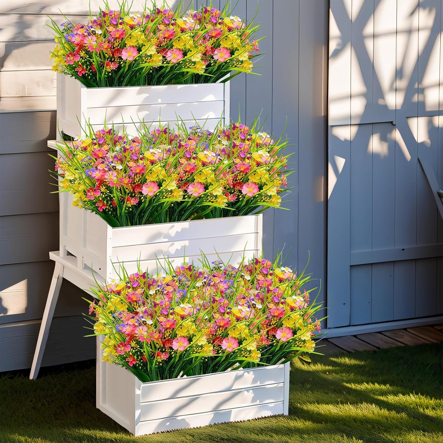 💥2026 Upgraded high-grade material 💐UV Resistant Faux Silk Wildflowers