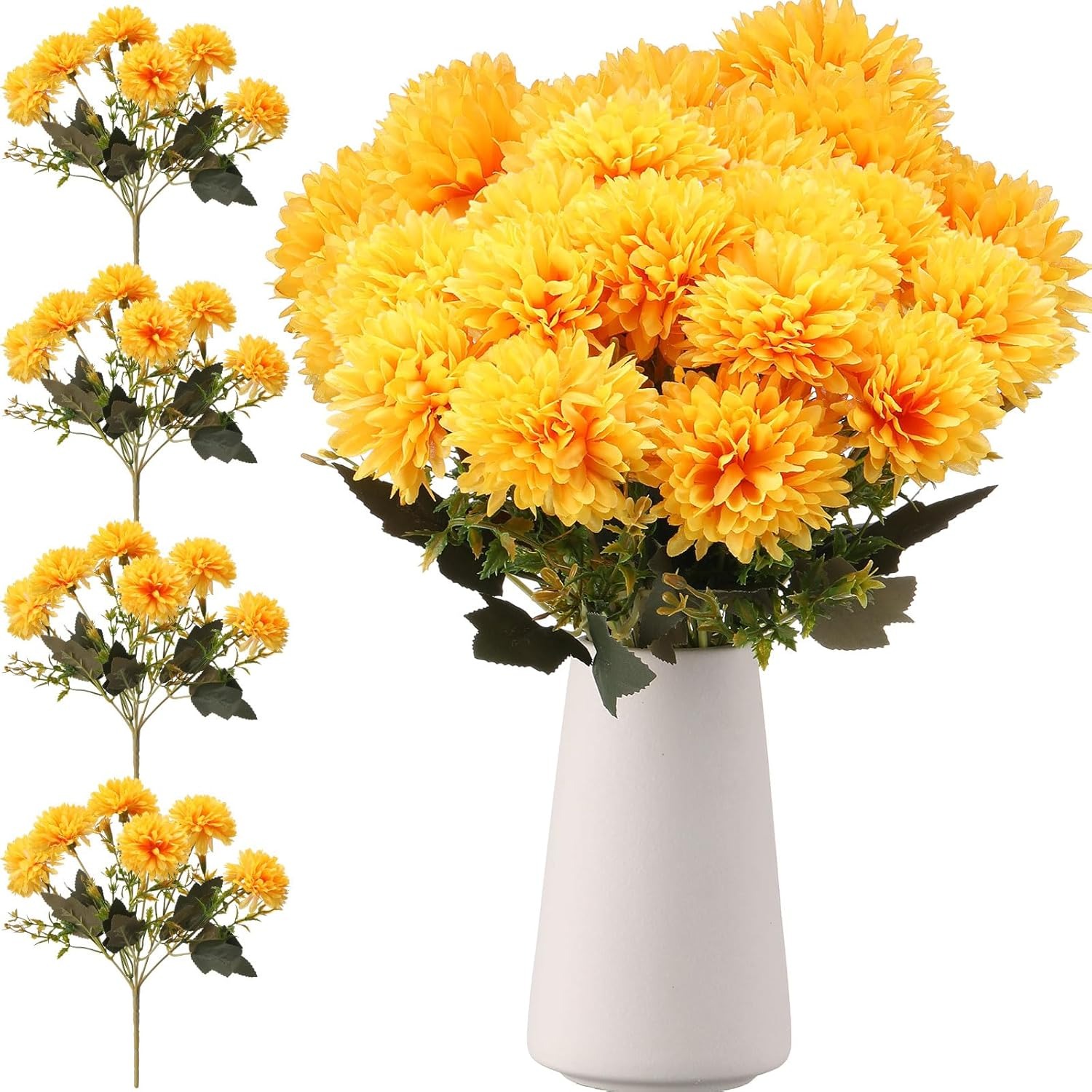 💥2025 Fall Hot Sale🌼- Artificial Outdoor Sunset Mums Flowers
