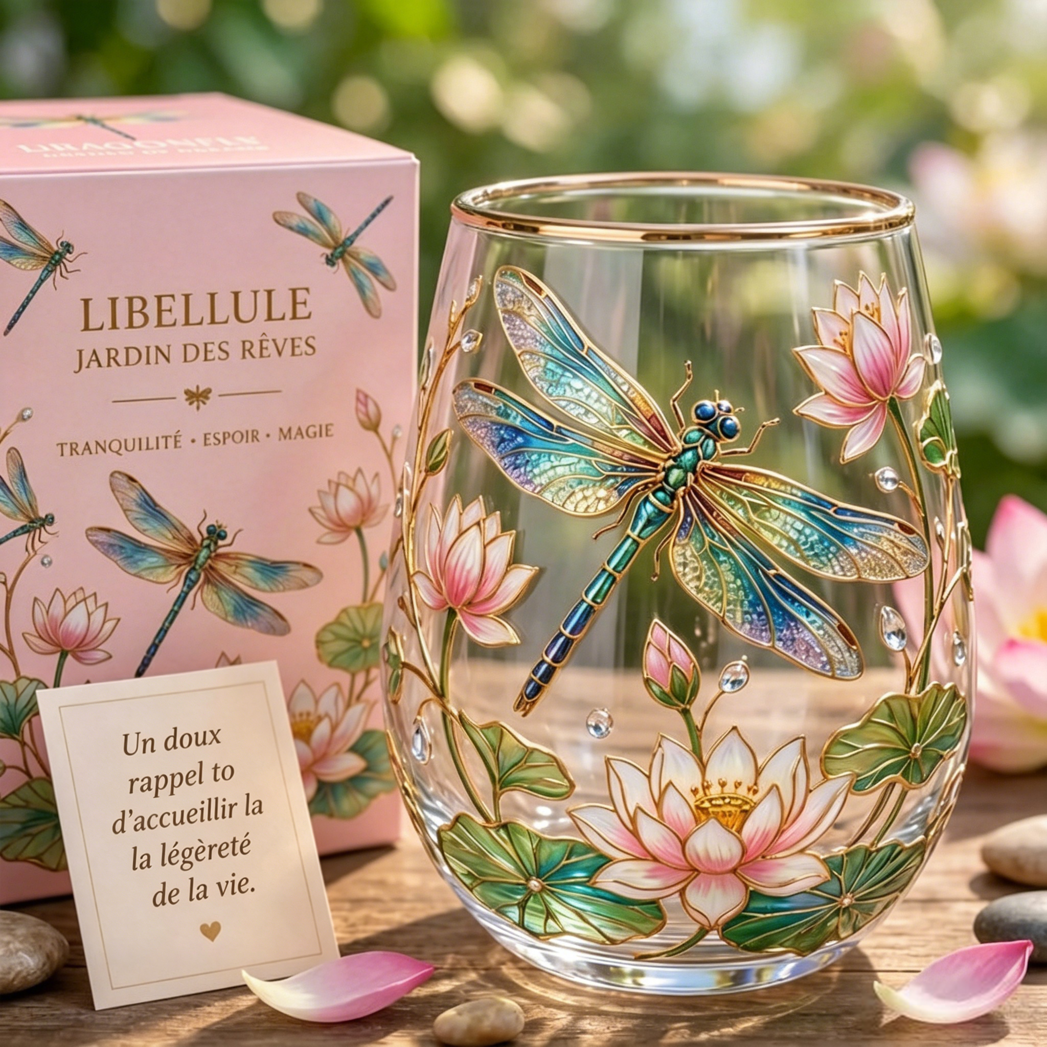 🌸 Édition Limitée 2026 · Tasse en verre Jardin Colibri☀️☕