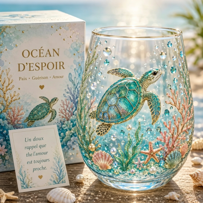 🌸 Édition Limitée 2026 · Tasse en verre Jardin Colibri☀️☕