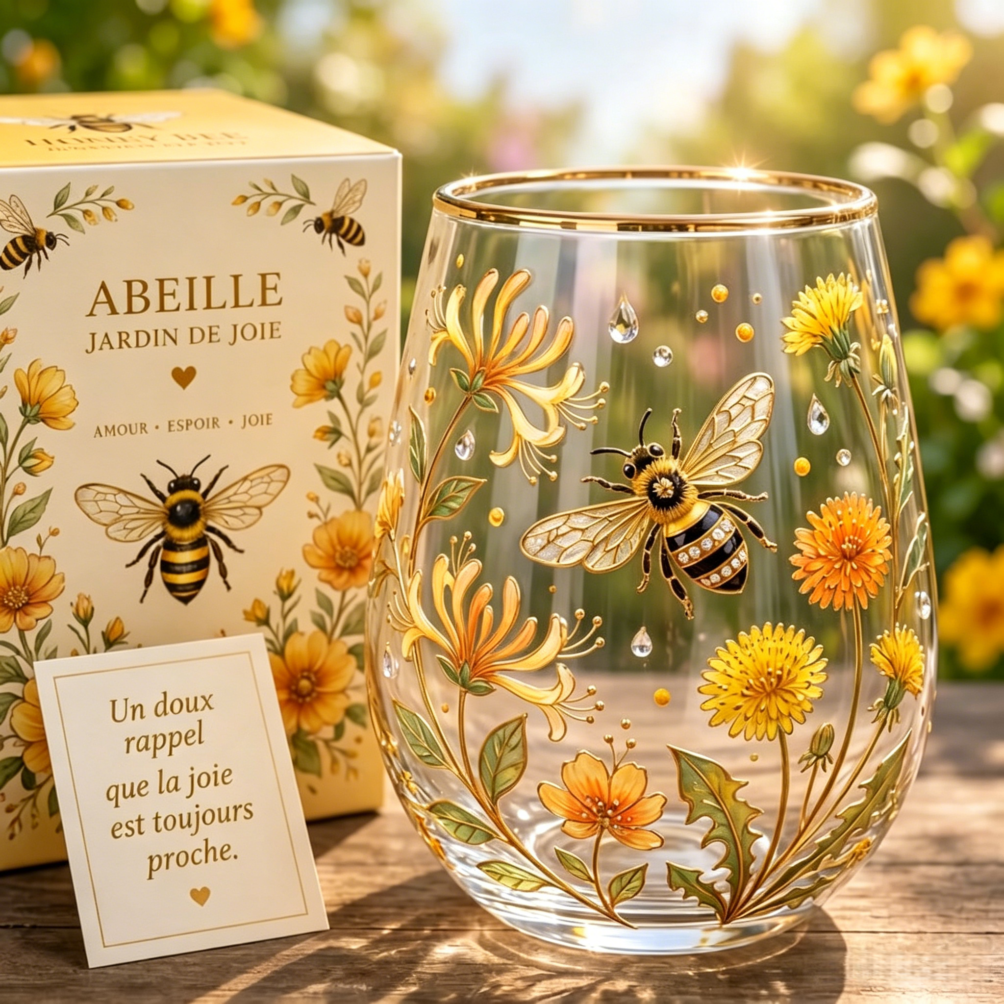🌸 Édition Limitée 2026 · Tasse en verre Jardin Colibri☀️☕