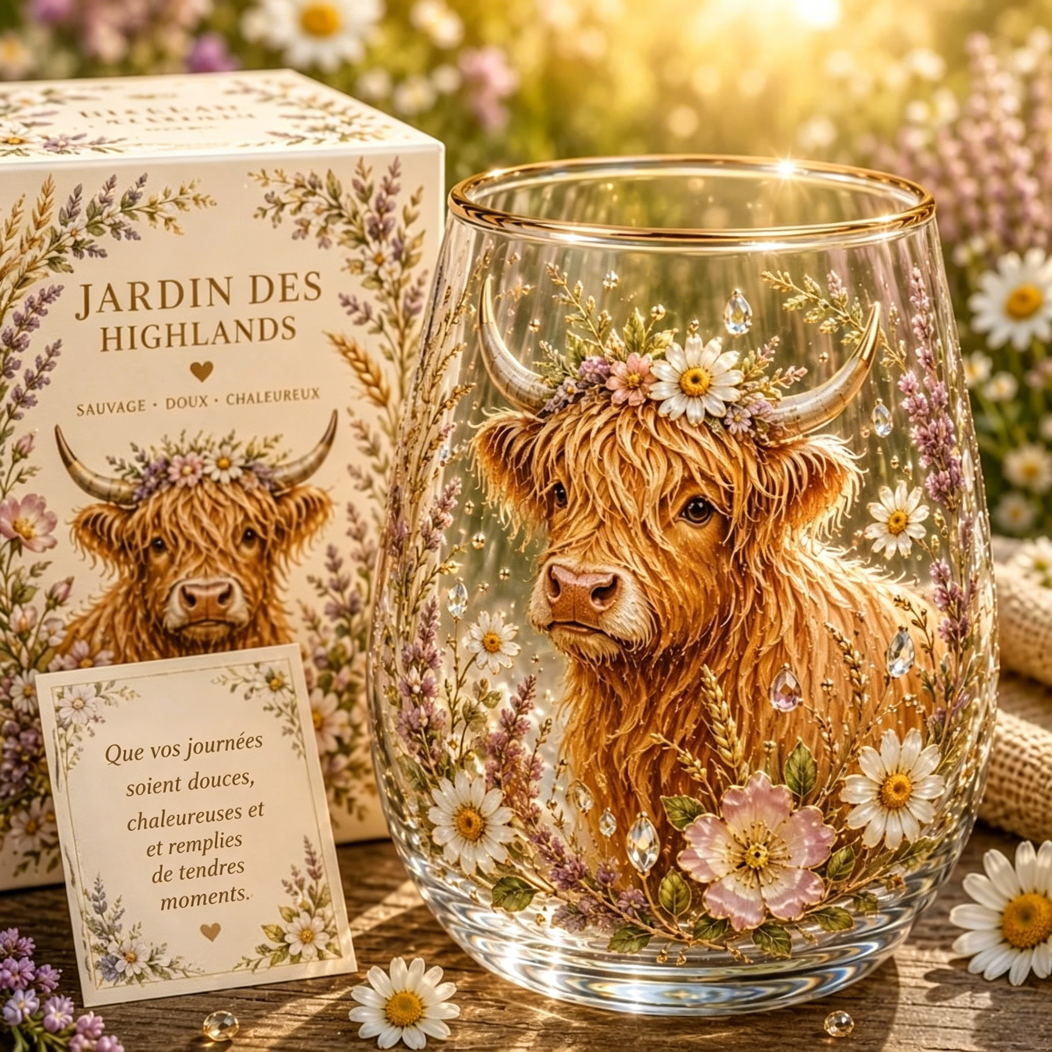 🌸 Édition Limitée 2026 · Tasse en verre Jardin Colibri☀️☕