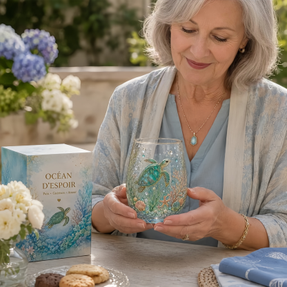 🌸 Édition Limitée 2026 · Tasse en verre Jardin Colibri☀️☕