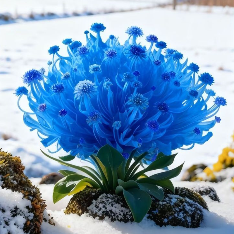 ❄️ Winter Secret Flower Cluster — Where Magic Blooms in the Cold