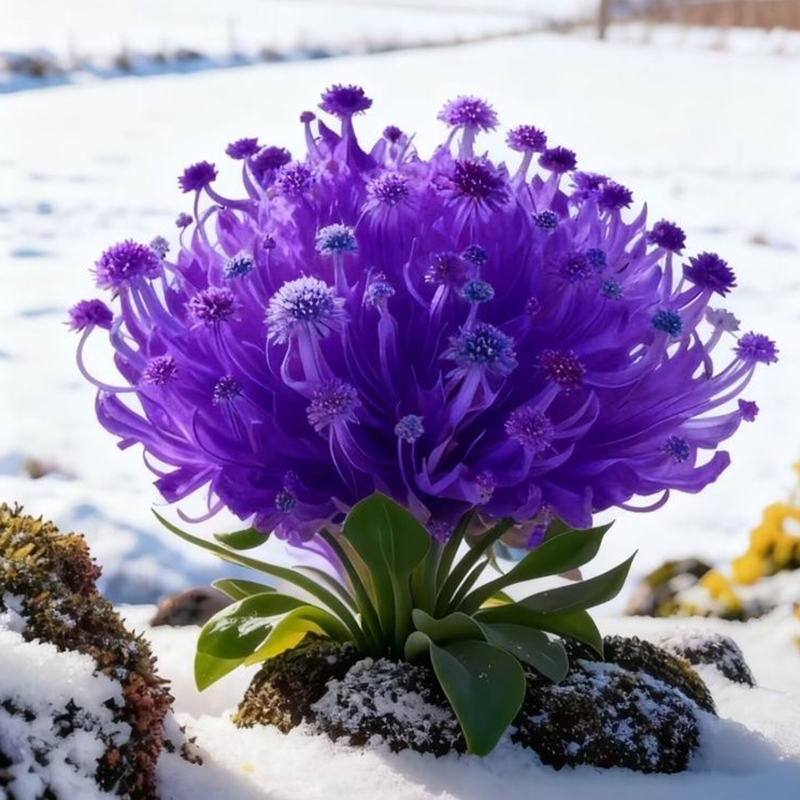 ❄️ Winter Secret Flower Cluster — Where Magic Blooms in the Cold