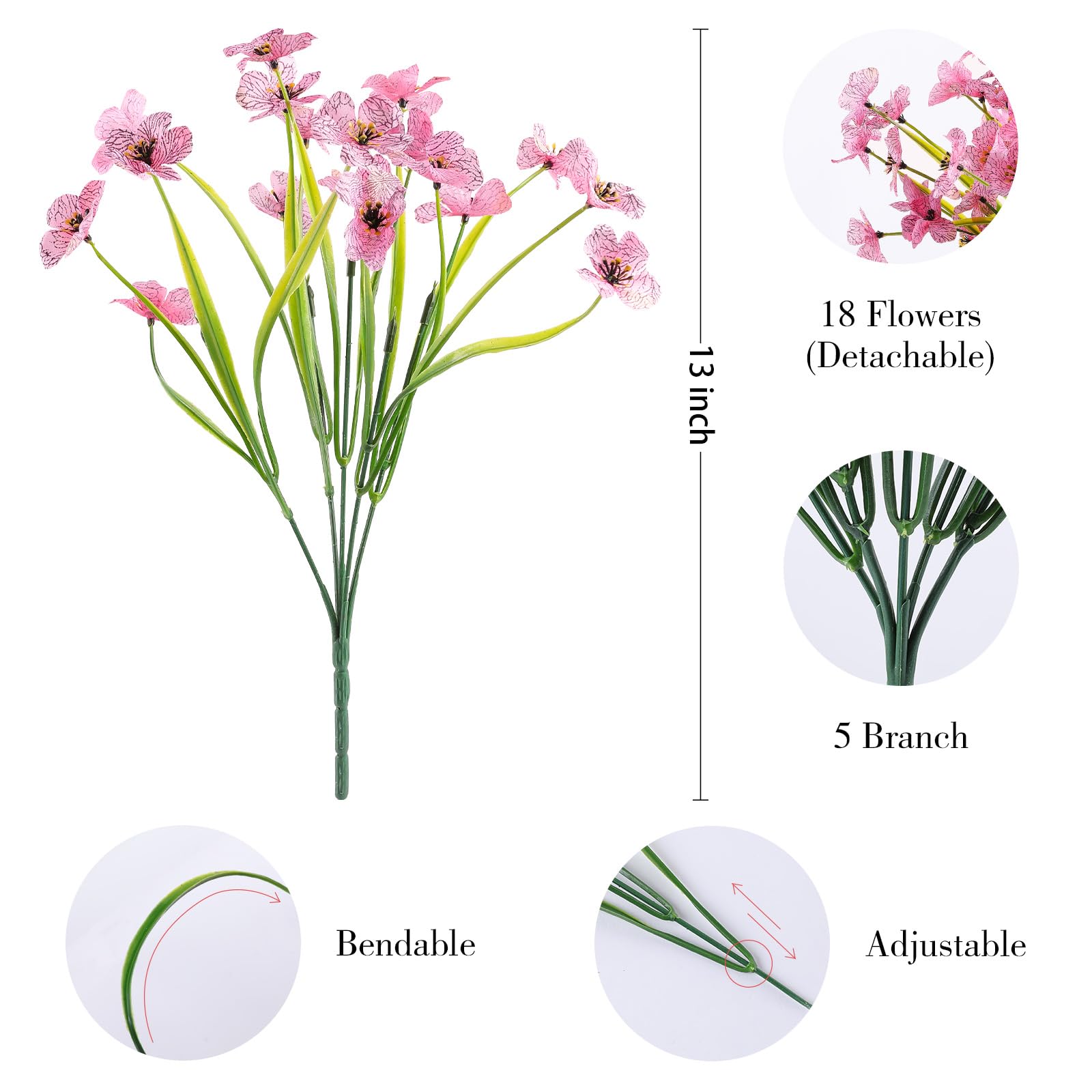 💥On Sale🌸Lifelike UV-Resistant Artificial Flowers for Spring Decor 🌸