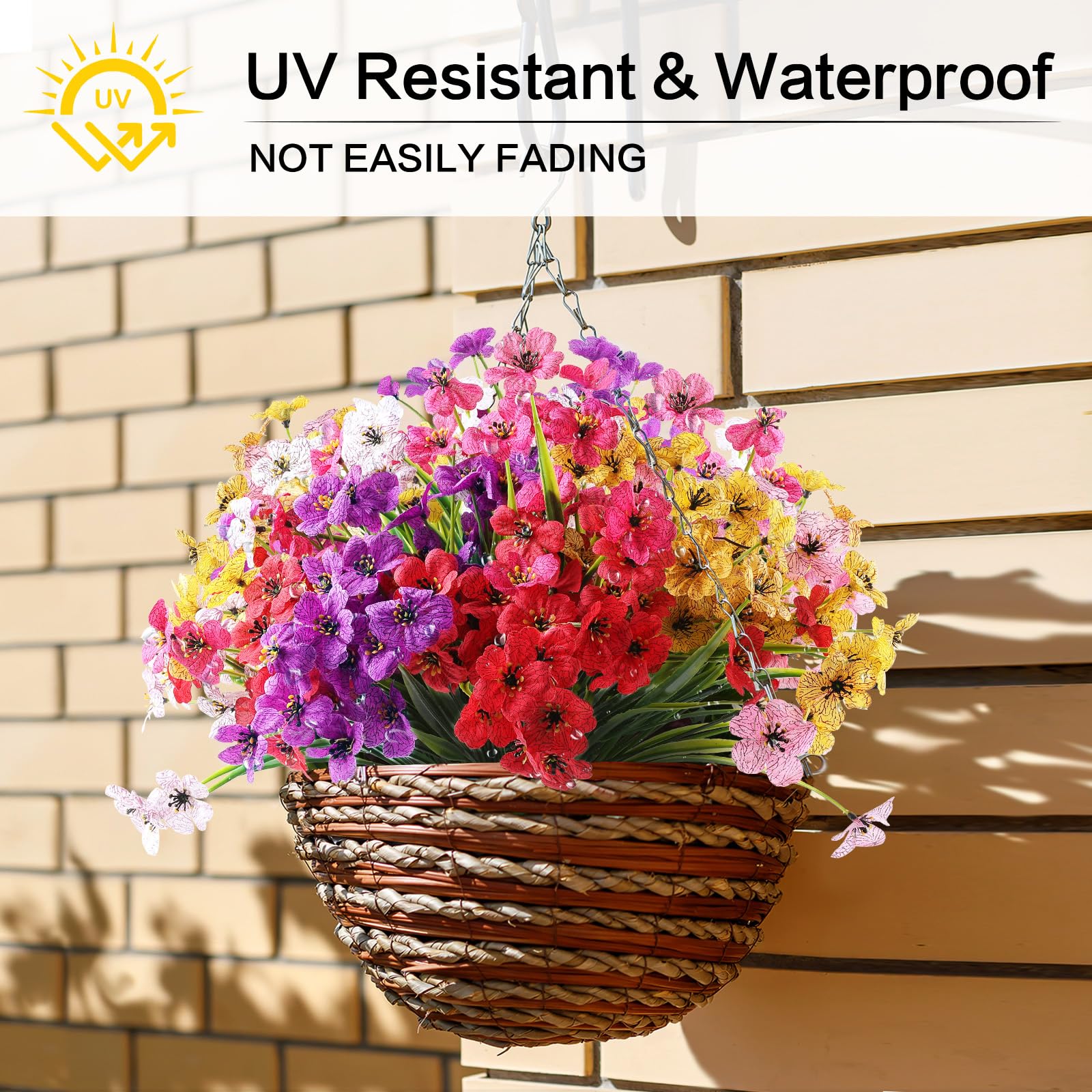 💥On Sale🌸Lifelike UV-Resistant Artificial Flowers for Spring Decor 🌸