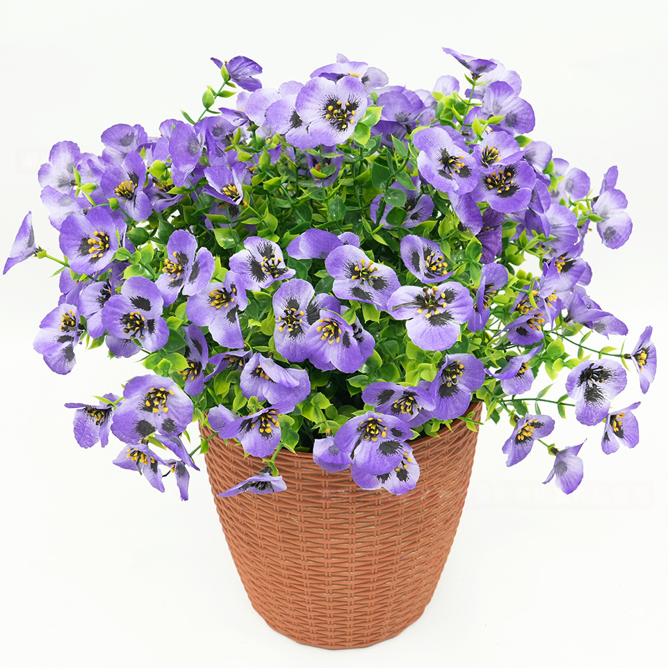 🌼Last Day Each Only $2.99🔥UV Resistant Artificial Pansy Flowers