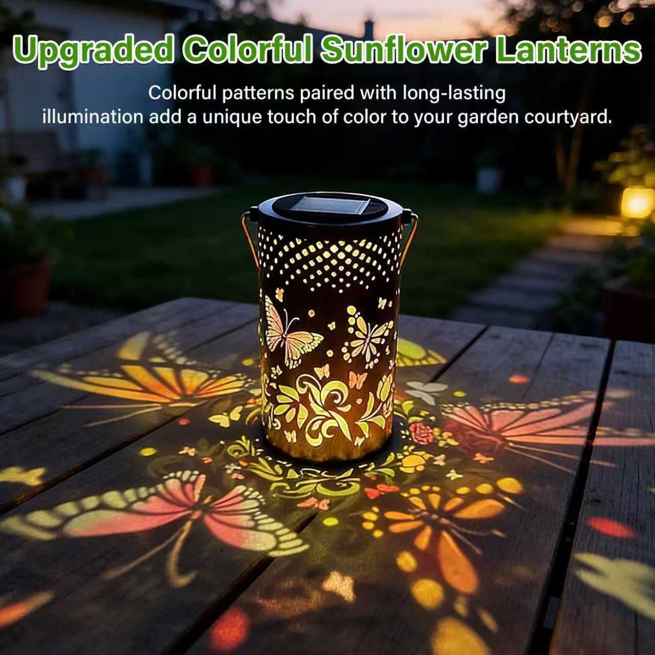 🔥HOT SALE 59% OFF-🌞Colorful Sunflower Glow Solar Garden Lantern