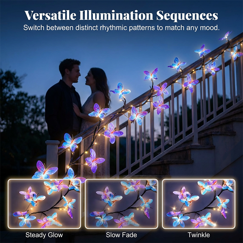 🦋Romantic Butterfly Vine LED Lights