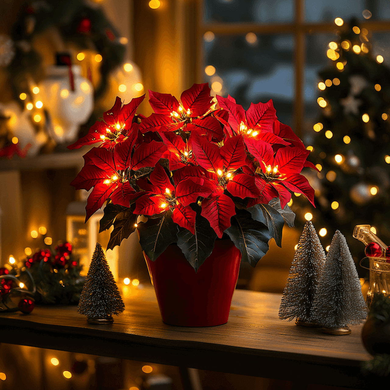 🎄 Коледна разпродажба – Блестяща рубинена коледна звезда 🌺