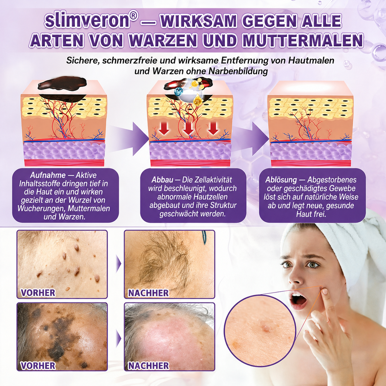 Hergestellt und versendet aus Deutschland ✨slimveron® Biotin 10-in-1 Skin Restoration Cream 🍀