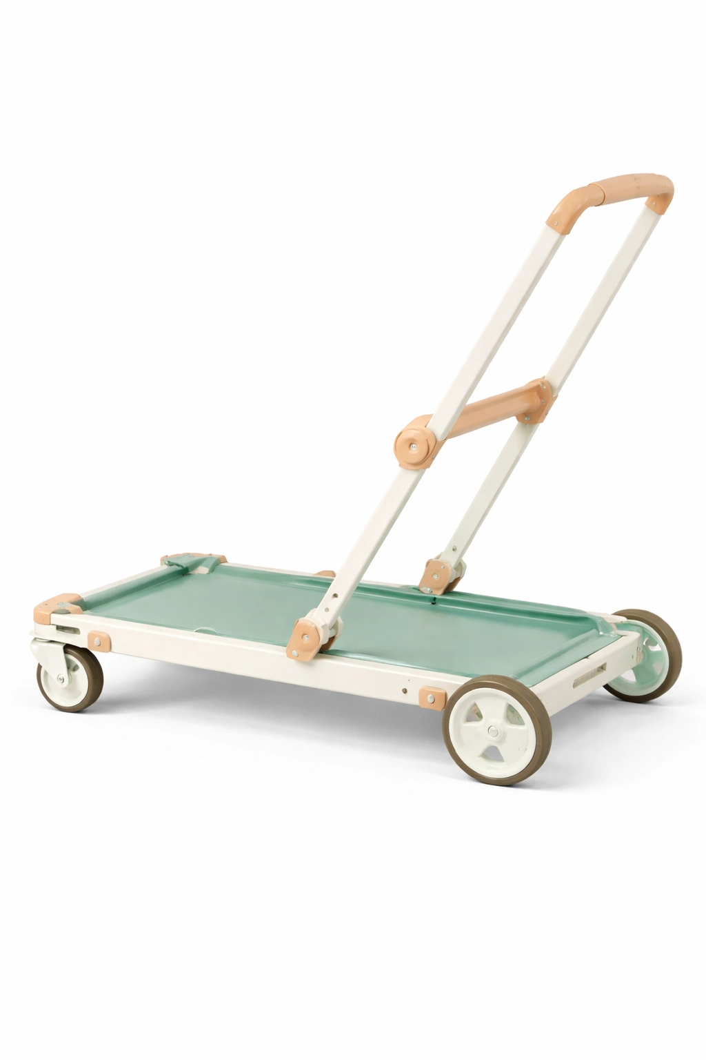 Carro plegable multifuncional verde con ruedas-livirao