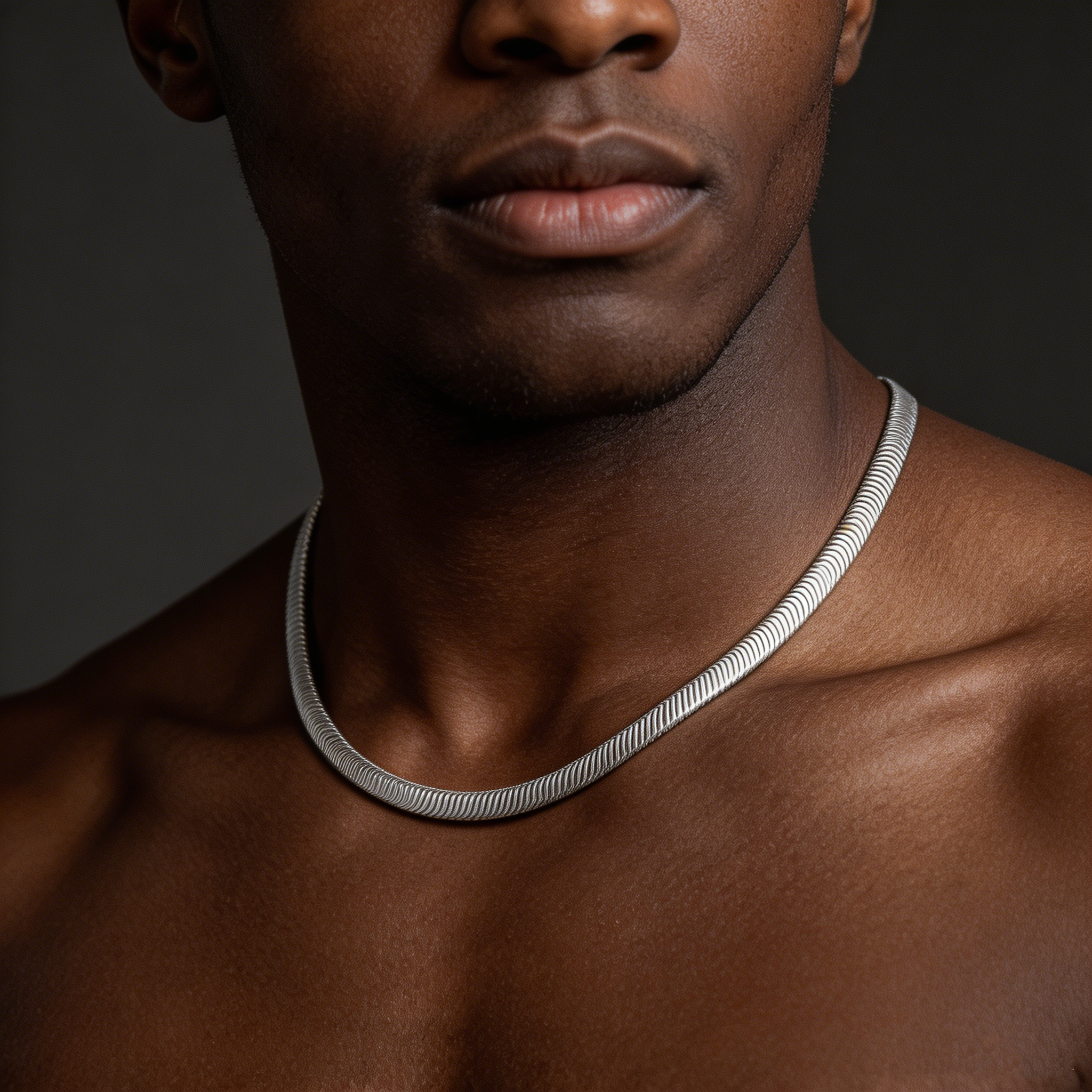 [Copy]Cuban-Style Monaco Chain, 24-Inch Stainless Steel Men's Fashion Necklace for Daily Wear