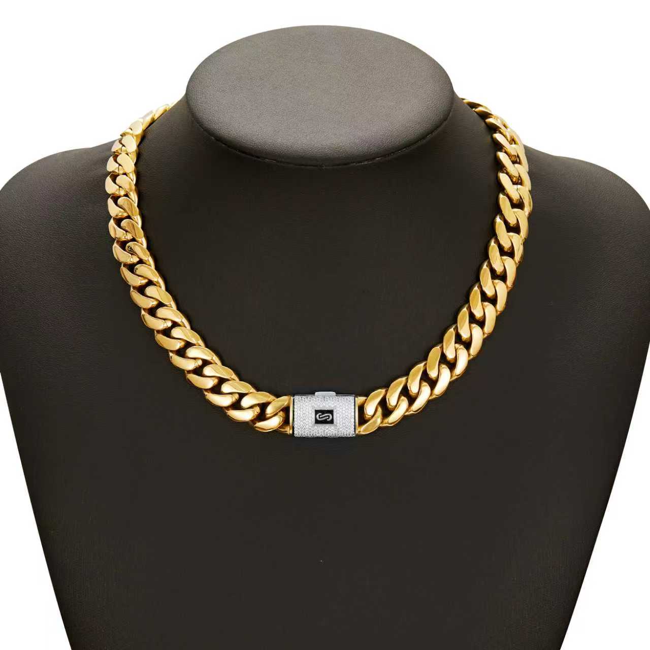 Men's Gold Cuban Link Chain & Bracelet Set – Premium Hip Hop Jewelry for Men