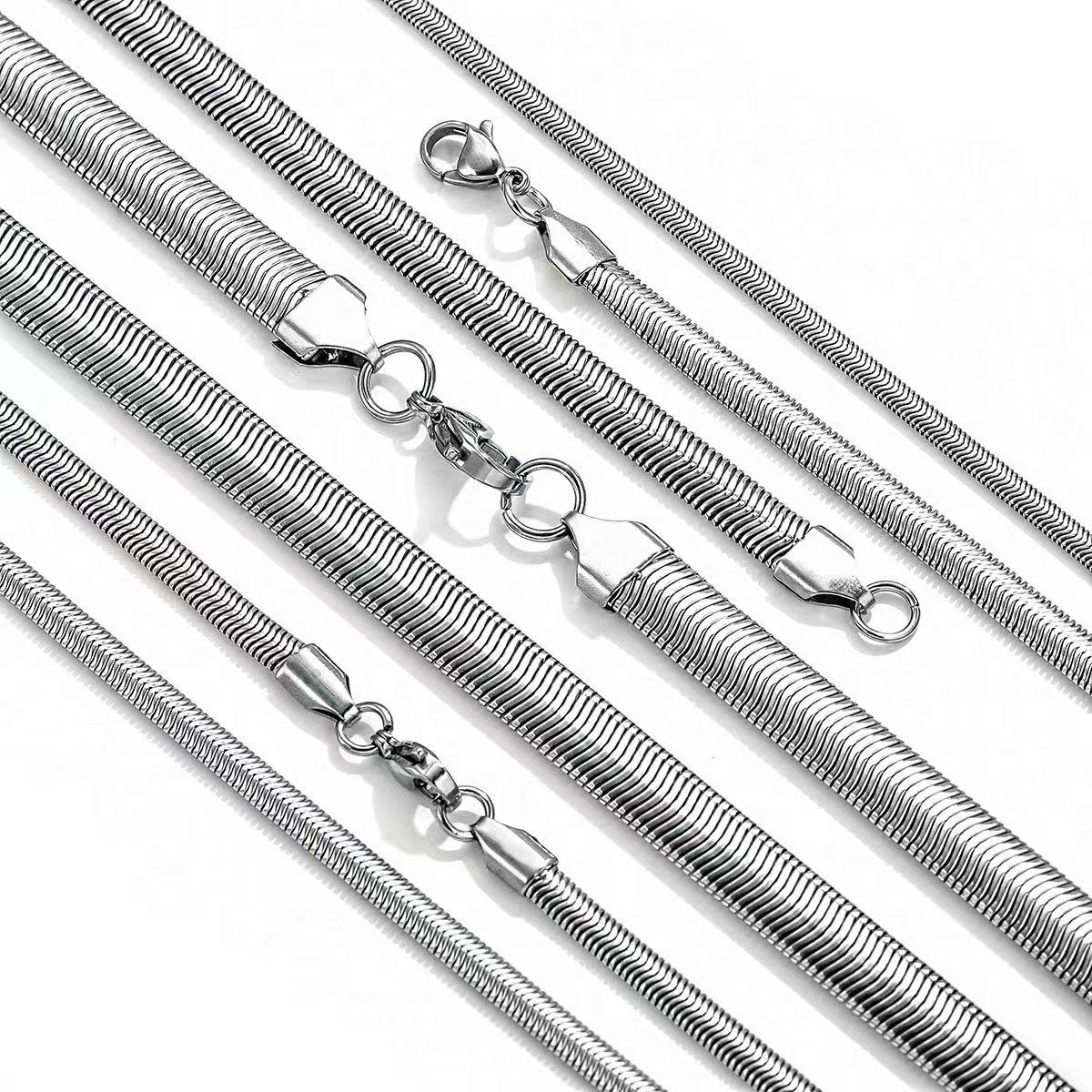 [Copy]Cuban-Style Monaco Chain, 24-Inch Stainless Steel Men's Fashion Necklace for Daily Wear